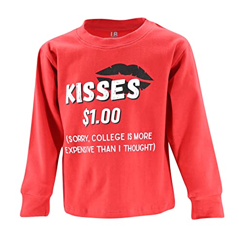 Unique Baby Boys Valentines Kisses for College Funny T-Shirt - Unique Baby Shop - Valentine