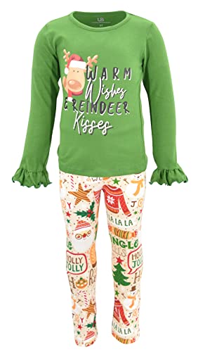 Unique Baby Girls 2 Piece Matching Outfit For Every Holiday Long Sleeve Legging Sets 5 - Unique Baby Shop - Christmas