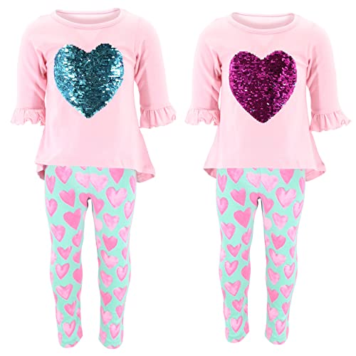 Unique Baby Girls 2 Piece Matching Outfit For Every Holiday Long Sleeve Legging Sets 5 - Unique Baby Shop - Christmas