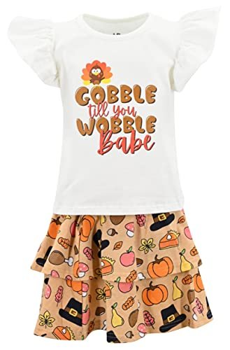 Unique Baby Girls 2 Piece Matching Outfit For Every Holiday Skirt Sets 2 - Unique Baby Shop - Christmas