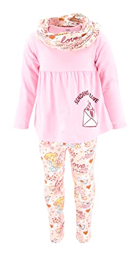 Unique Baby Girls 3pc Cupid Sending Valentines Legging Set Outfit - Unique Baby Shop - Valentine