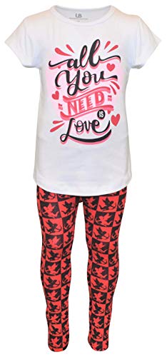 Unique Baby Girls All You Need Valentines Day Legging Set Outfit - Unique Baby Shop - Valentine