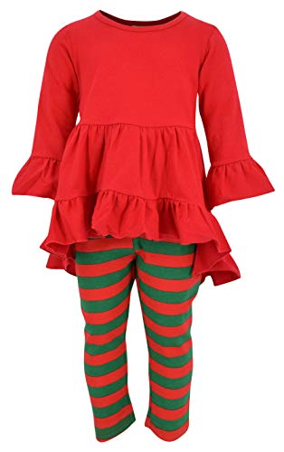 Unique Baby Girls Christmas Ruffle Winter Outfit - Unique Baby Shop - Winter