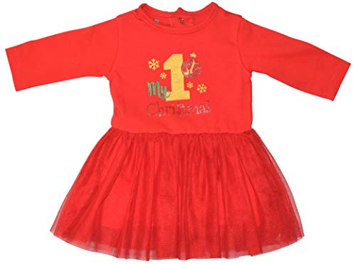 Unique Baby Girls My First Christmas Long Sleeve Tutu Dress - Unique Baby Shop - Christmas