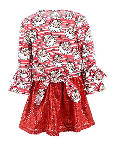 Unique Baby Girls Santa Sparkle Christmas Skirt Outfit Clothes - Unique Baby Shop - Christmas