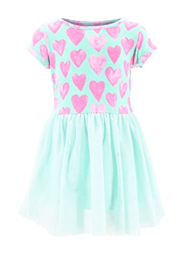 Unique Baby Girls Teal Hearts Valentines Day Tutu Dress - Unique Baby Shop - Valentine