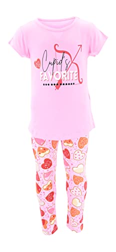 Unique Baby Girls Valentines Day Candy Heart 2pc Legging Set - Unique Baby Shop - Valentine