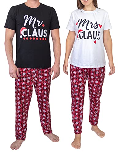 Unique Baby His and Hers Matching Mr & Mrs Claus Pajama Set Christmas Clothes - Unique Baby Shop - Christmas