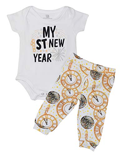 Unique Baby Unisex My First New Years Romper Pant Set Outfit - Unique Baby Shop - New Years